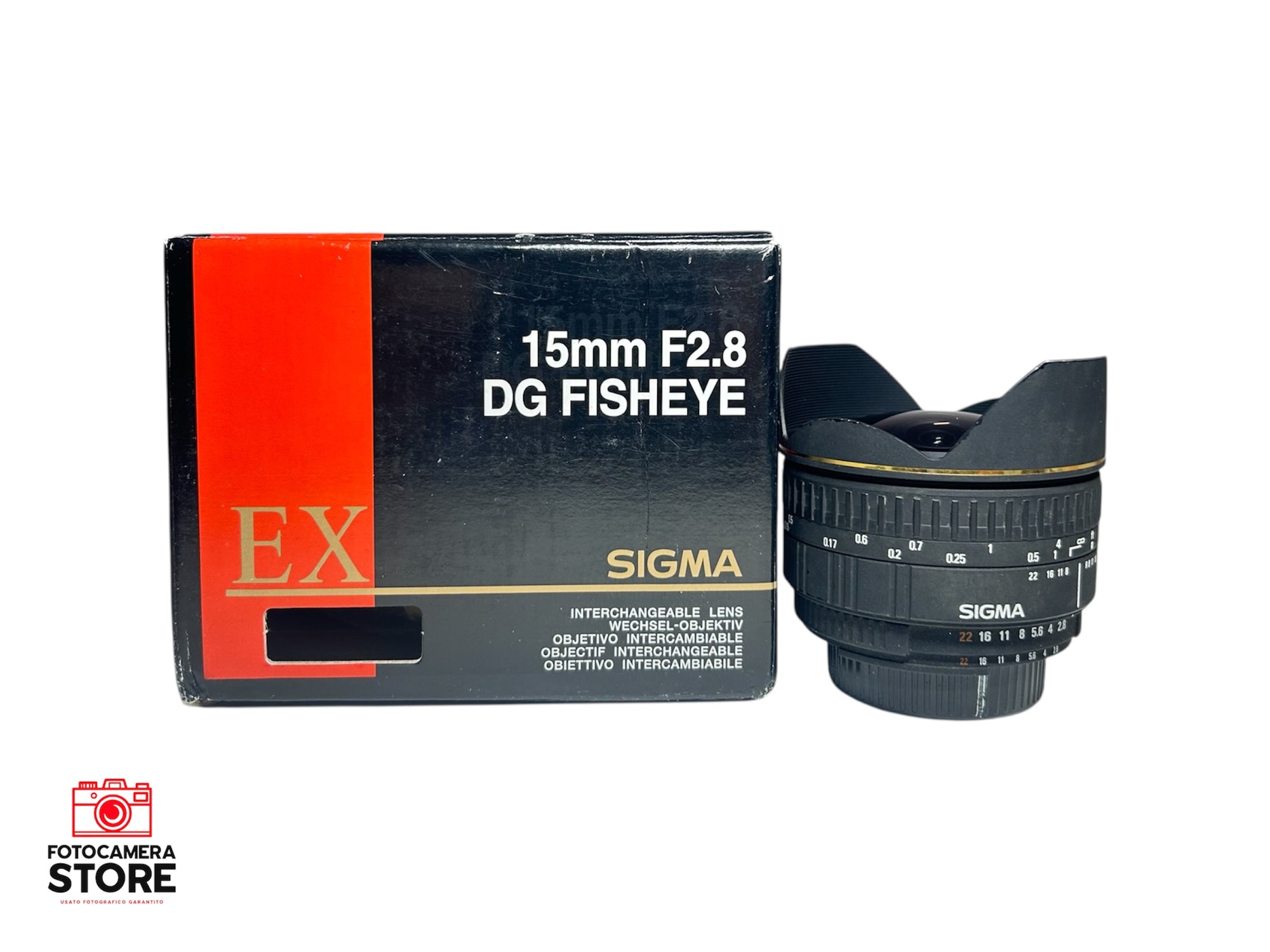 Sigma 15 mm f/2.8 DG Fisheye Nikon (GARANZIA 2 ANNI)